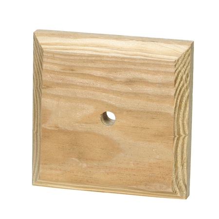 Waddell Waddell 4 in. W X 4 in. L Prefinished Brown Pine Post Cap 116